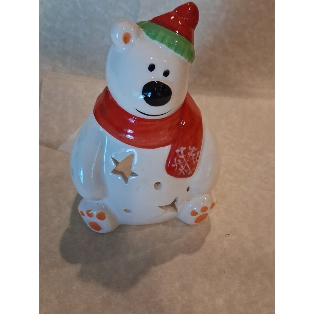Snowman Tealight Holder 5 inch